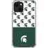Michigan State University Spartans MSU Split iPhone 13 Mini Clear Case