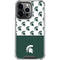 Michigan State University Spartans MSU Split iPhone 13 Pro Clear Case
