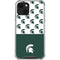 Michigan State University Spartans MSU Split iPhone 14 Clear Case
