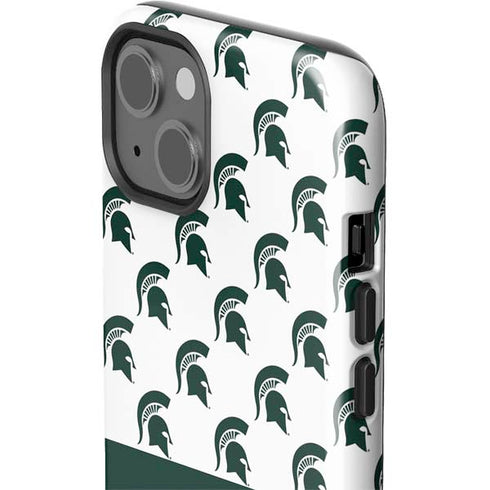 Michigan State University Spartans MSU Split iPhone 14 Plus Impact Case
