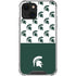 Michigan State University Spartans MSU Split iPhone 14 Plus Clear Case