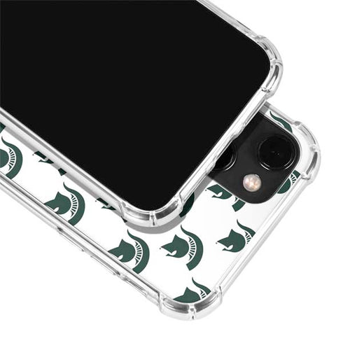 Michigan State University Spartans MSU Split iPhone 14 Plus Clear Case