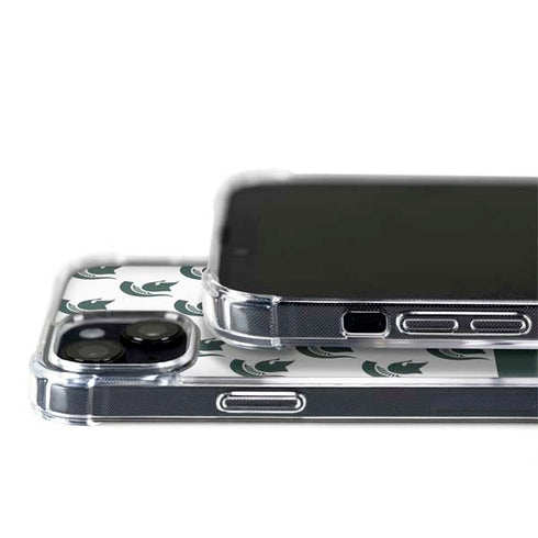 Michigan State University Spartans MSU Split iPhone 15 Plus MagSafe Case