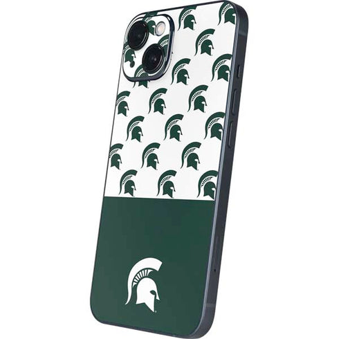 Michigan State University Spartans MSU Split iPhone 15 Plus Skin