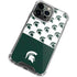 Michigan State University Spartans MSU Split iPhone 14 Pro Clear Case