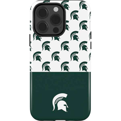 Michigan State University Spartans MSU Split iPhone 15 Pro Impact Case