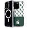 Michigan State University Spartans MSU Split iPhone 14 Pro MagSafe Case