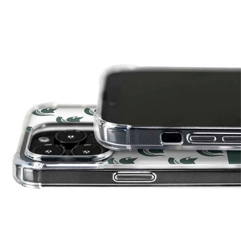 Michigan State University Spartans MSU Split iPhone 14 Pro MagSafe Case