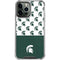 Michigan State University Spartans MSU Split iPhone 15 Pro Max Clear Case