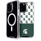 Michigan State University Spartans MSU Split iPhone 15 Pro Max MagSafe Case