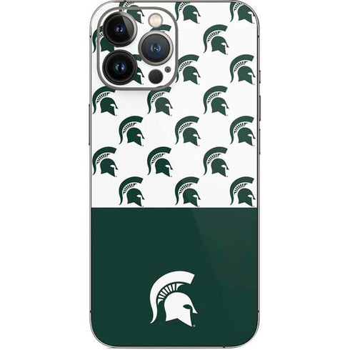 Michigan State University Spartans MSU Split iPhone 14 Pro Max Skin