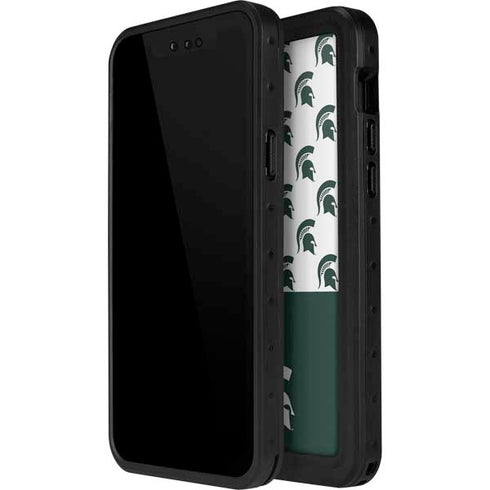 Michigan State University Spartans MSU Split iPhone 14 Pro Max Waterproof Case