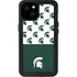 Michigan State University Spartans MSU Split iPhone 15 Plus Waterproof Case
