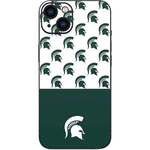 Michigan State University Spartans MSU Split iPhone 15 Skin