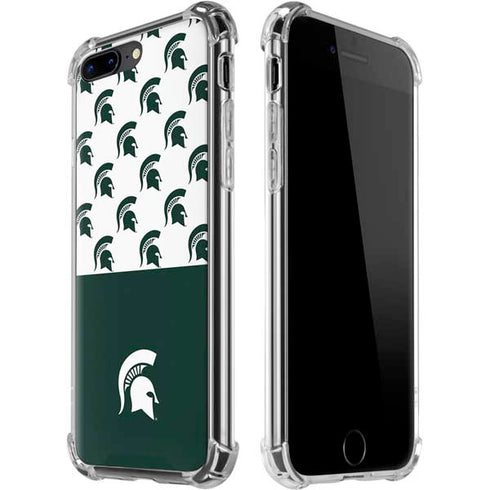 Michigan State University Spartans MSU Split iPhone 7/8 Plus Clear Case