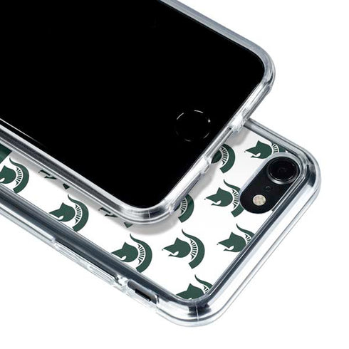 Michigan State University Spartans MSU Split iPhone SE (2nd & 3rd Gen) Clear Case