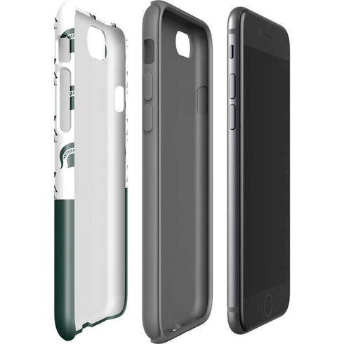 Michigan State University Spartans MSU Split iPhone SE (2nd & 3rd Gen) Pro Case