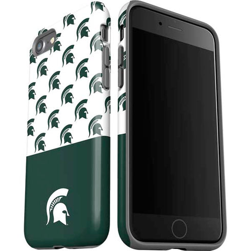Michigan State University Spartans MSU Split iPhone SE (2nd & 3rd Gen) Pro Case