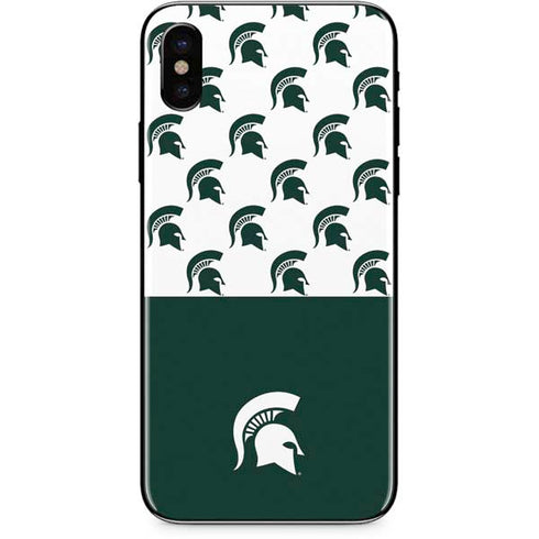 Michigan State University Spartans MSU Split iPhone X Skin