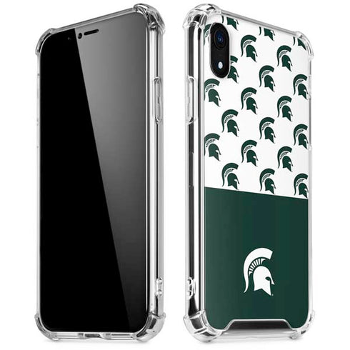 Michigan State University Spartans MSU Split iPhone XR Clear Case
