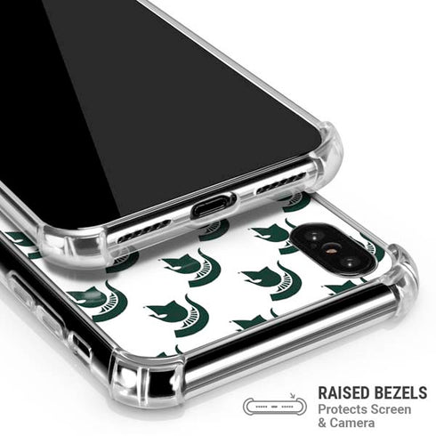 Michigan State University Spartans MSU Split iPhone XS Max Clear Case