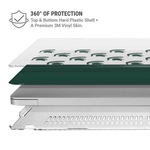 Michigan State University Spartans MSU Split MacBook Air 13in M1 (2021) Case plus Skin