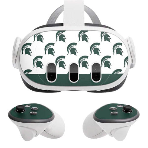 Michigan State University Spartans MSU Split Meta Quest 3 Skin