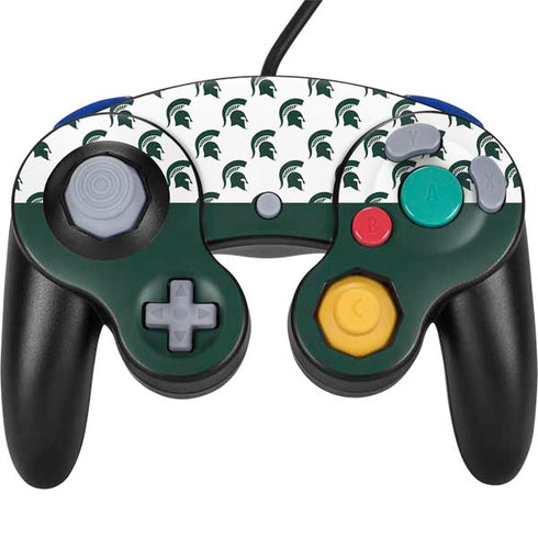 Michigan State University Spartans MSU Split Nintendo GameCube Controller Skin