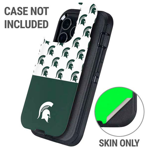 Michigan State University Spartans MSU Split Otterbox Defender iPhone Skin