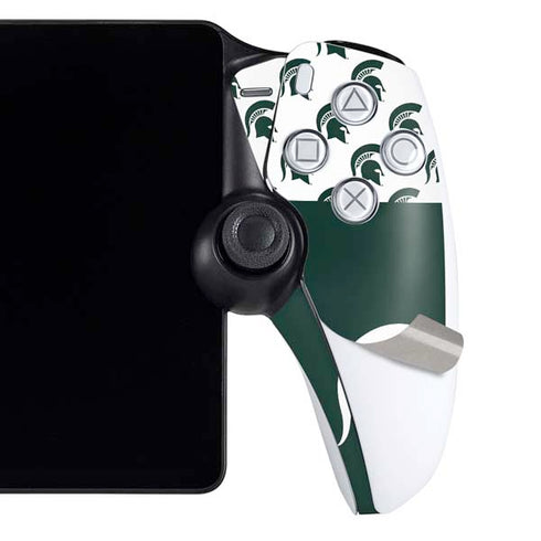 Michigan State University Spartans MSU Split PlayStation Portal Remote Player Skin
