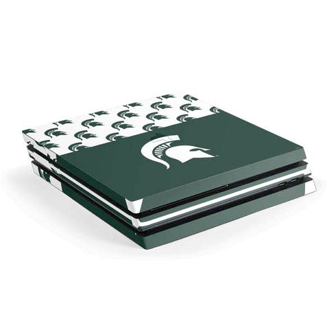 Michigan State University Spartans MSU Split PS4 Pro Console Skin