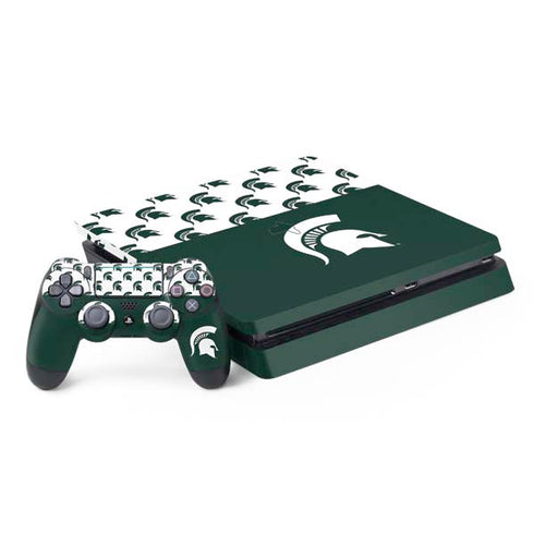 Michigan State University Spartans MSU Split PS4 Slim Bundle Skin