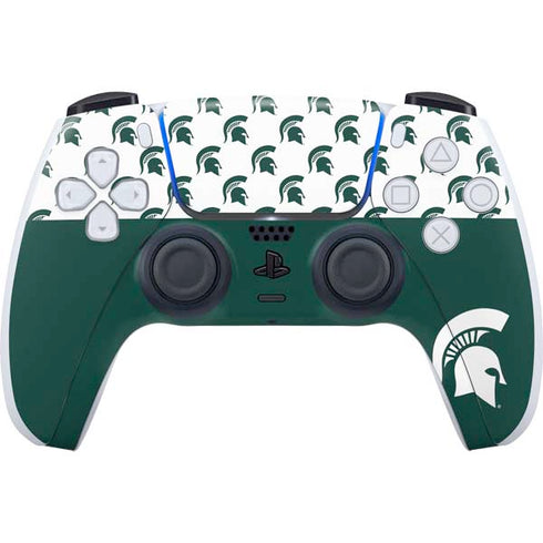 Michigan State University Spartans MSU Split PS5 Controller Skin