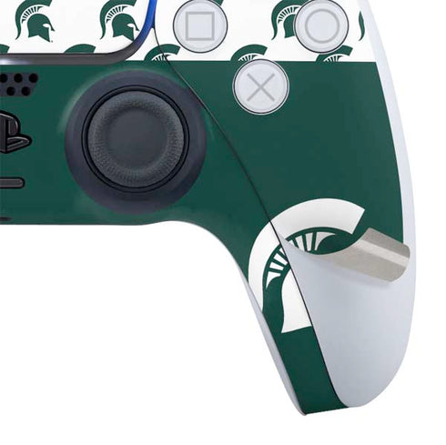 Michigan State University Spartans MSU Split PS5 Controller Skin