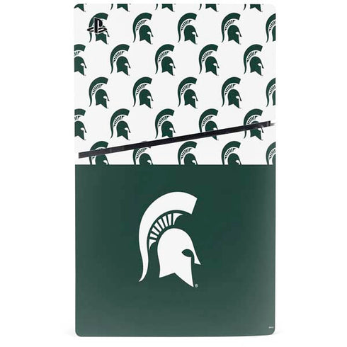 Michigan State University Spartans MSU Split PS5 Slim Disk Bundle Skin