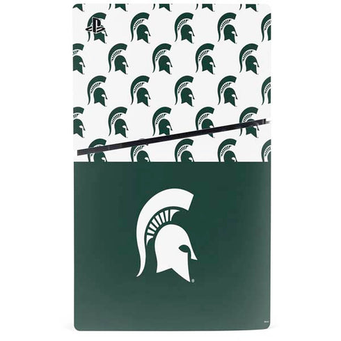 Michigan State University Spartans MSU Split PS5 Slim Digital Edition Console Skin