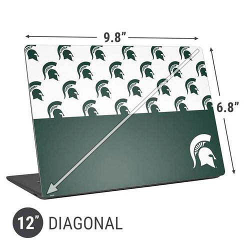 Michigan State University Spartans MSU Split Universal Laptop 12in (9.8 x 6.8in) Skin