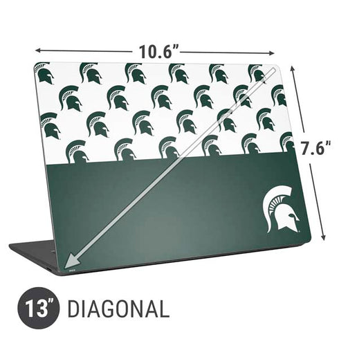 Michigan State University Spartans MSU Split Universal Laptop 13in (10.6 x 7.6in) Skin
