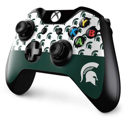 Michigan State University Spartans MSU Split Xbox One Controller Skin