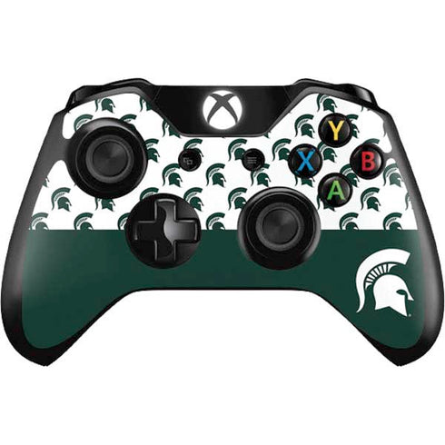 Michigan State University Spartans MSU Split Xbox One Controller Skin
