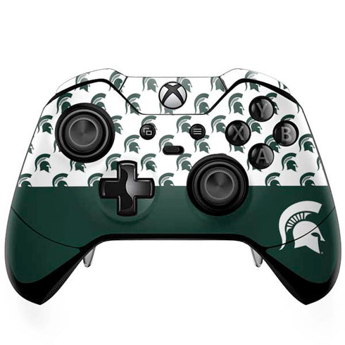 Michigan State University Spartans MSU Split Xbox One Elite Controller Skin