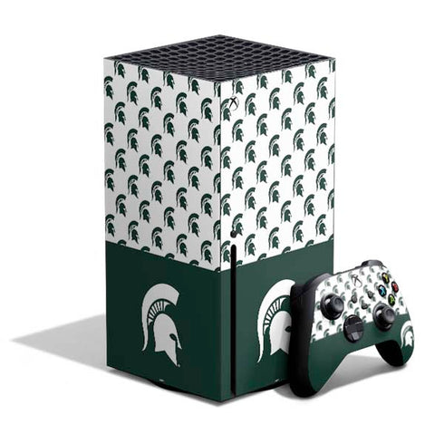 Michigan State University Spartans MSU Split Xbox Series X Bundle Skin