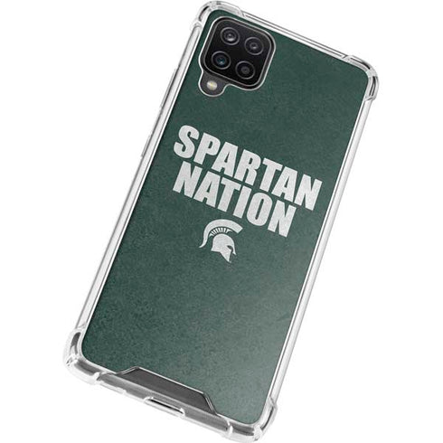 Michigan State University Spartans Nation Galaxy A12 Clear Case