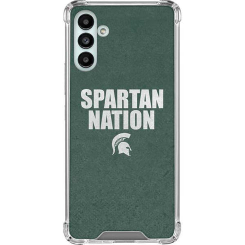 Michigan State University Spartans Nation Galaxy A13 5G Clear Case
