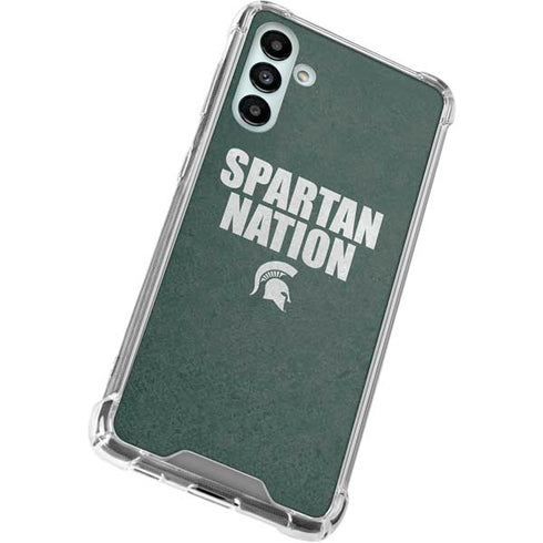 Michigan State University Spartans Nation Galaxy A13 5G Clear Case
