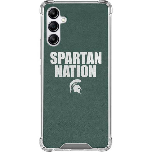 Michigan State University Spartans Nation Galaxy A15 5G Clear Case