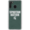Michigan State University Spartans Nation Galaxy A21 Clear Case