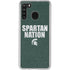 Michigan State University Spartans Nation Galaxy A21 Clear Case