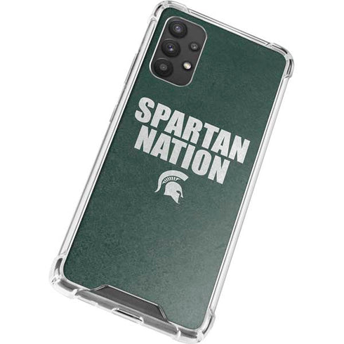 Michigan State University Spartans Nation Galaxy A32 5G Clear Case