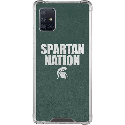 Michigan State University Spartans Nation Galaxy A51 5G Clear Case